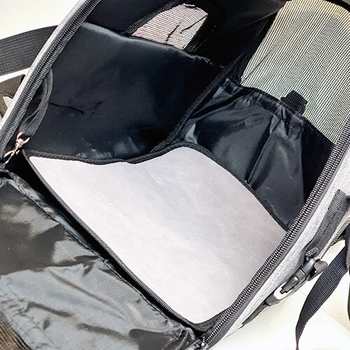 Přepravní taška pro kočky a malé psy do 7 kg – bezpečné a pohodlné cestování, šedá